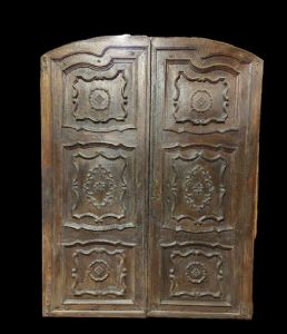 ptn127 Barock-Nusstür, B 190 x H 250 cm